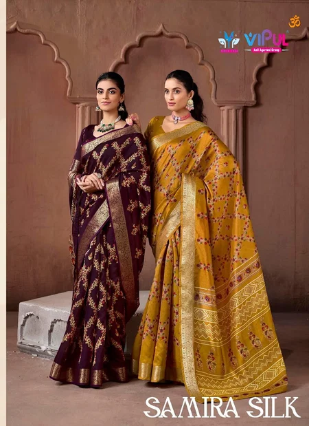 Samira Silk 913d By Vipul Soft Silk Saree Collection Bulk Orders In India